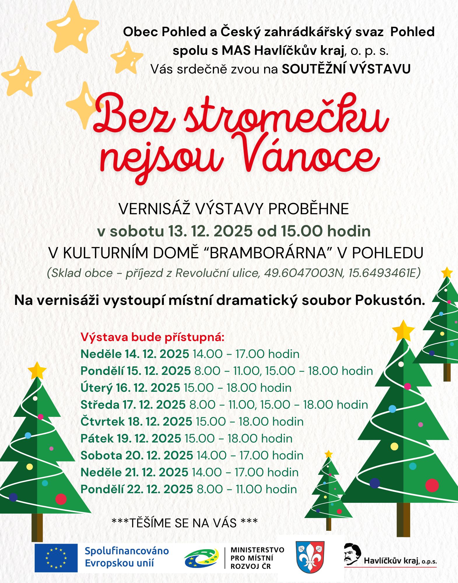 Bez stromečku nejsou Vánoce MAS 2025