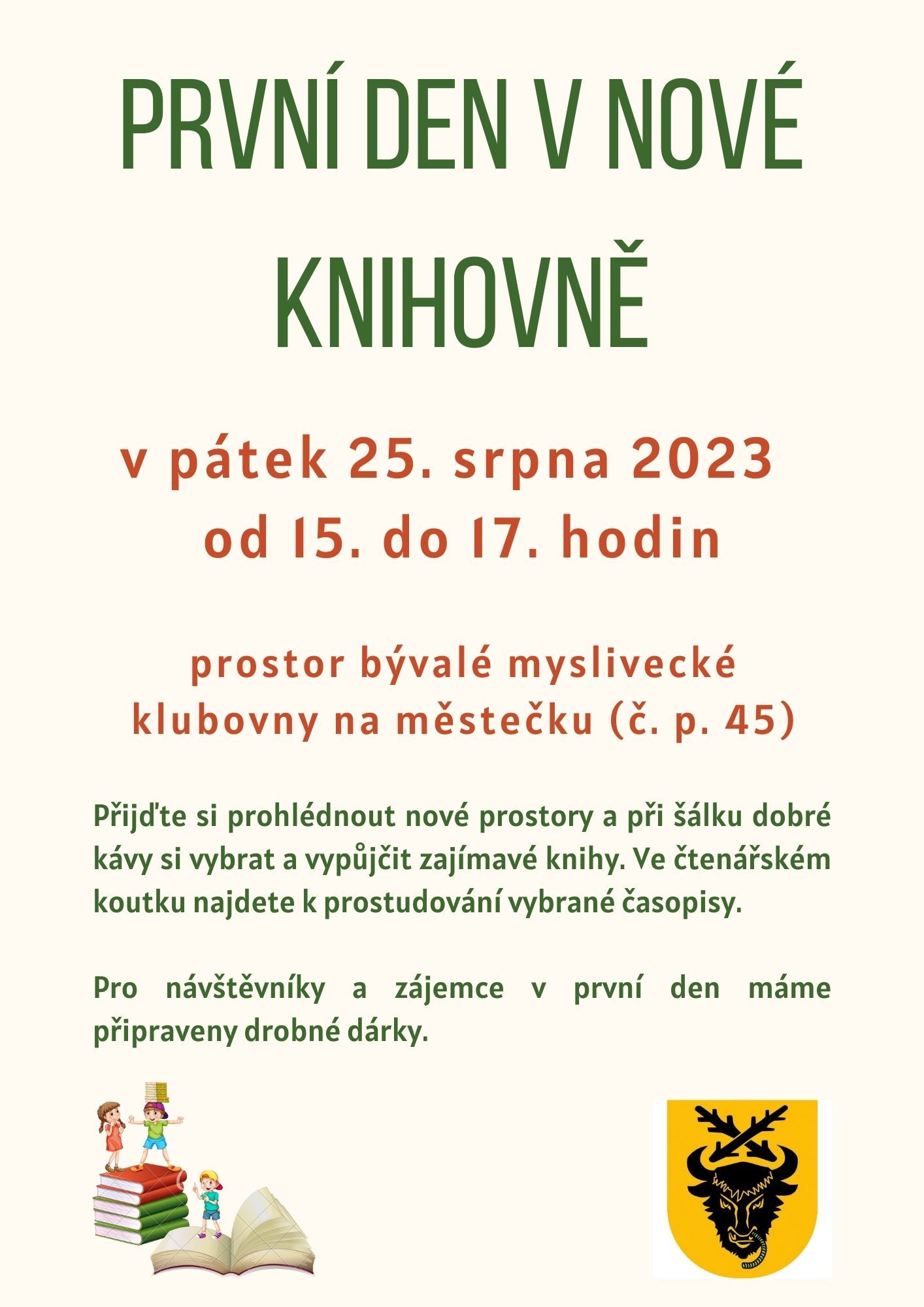 První den v nové knihovně