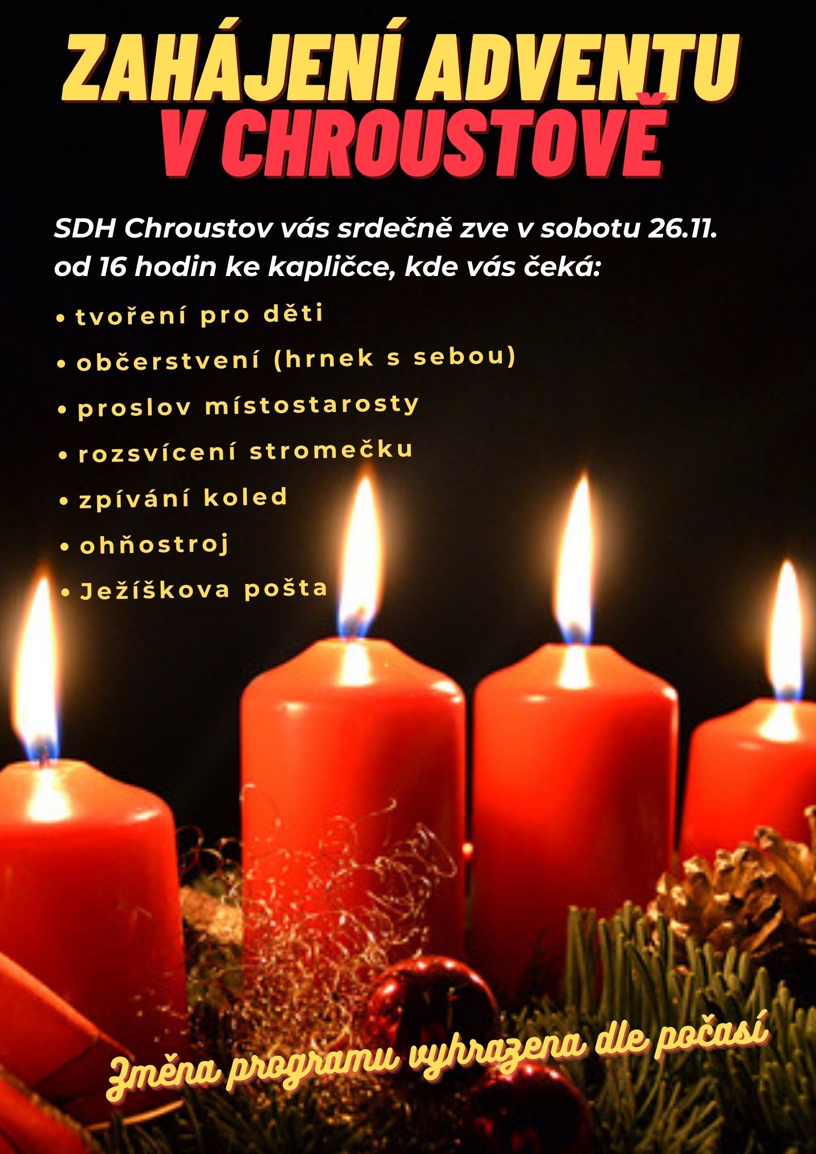 advent v Chroustove