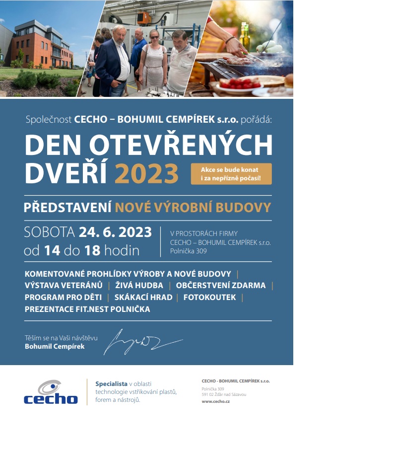 den otevrech dveri CECHO