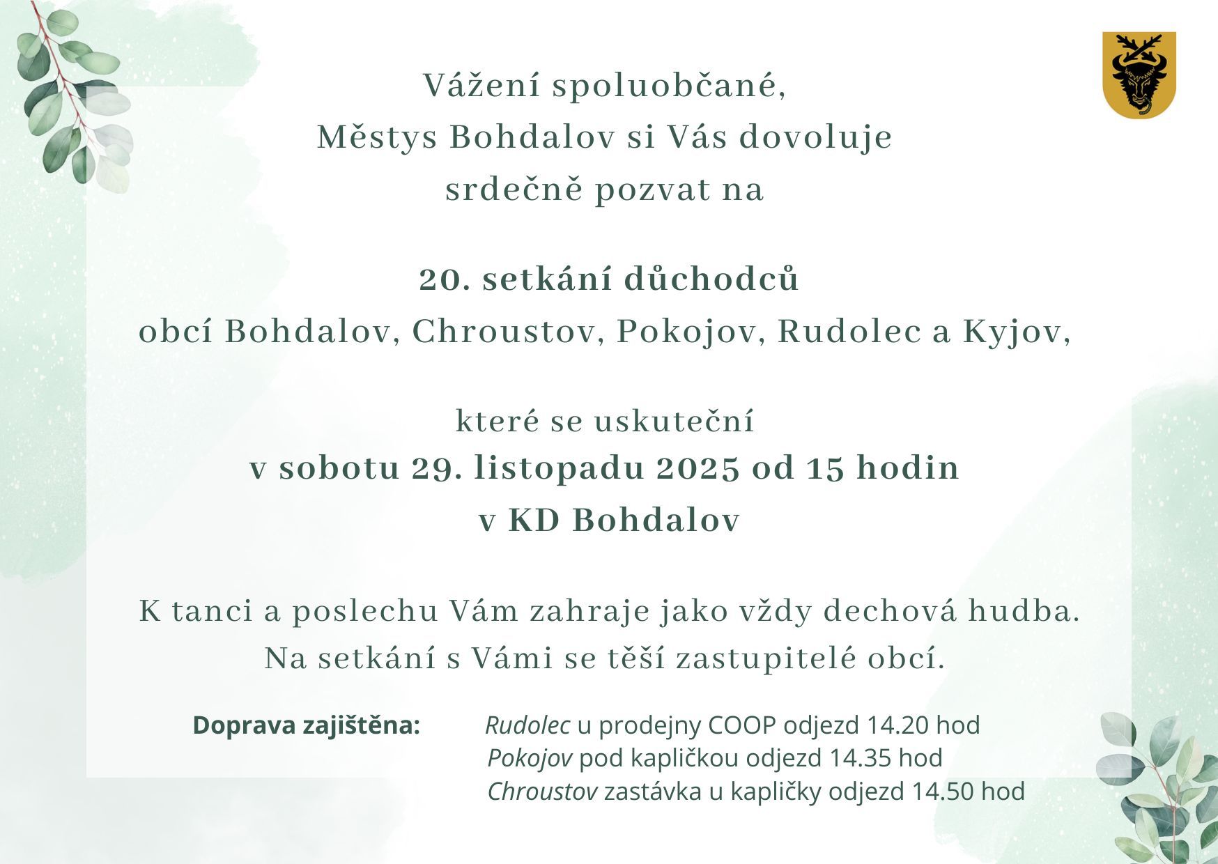 setkání důchodců 2025